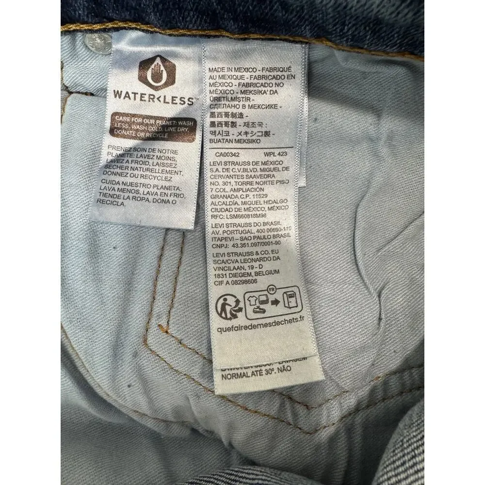 NWT Levi's 559 Relaxed Straight Jeans Blue Medium Wash Baggy Men 42 * 32